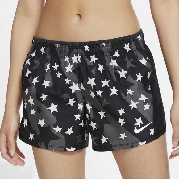 Nike Pants - Nike women dry fit star print w built in panty athletic shorts